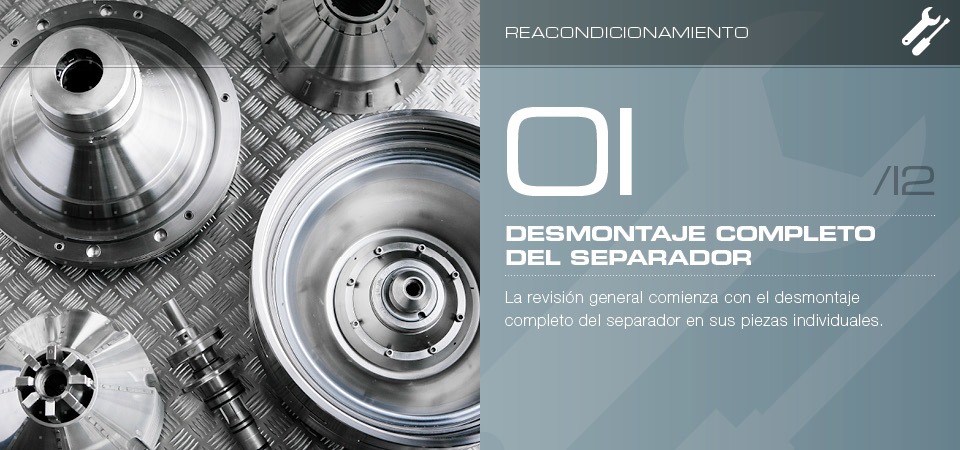 Desmontaje completo del separador